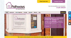 Desktop Screenshot of pathwaysofchesterfield.co.uk