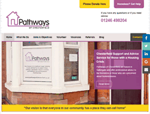 Tablet Screenshot of pathwaysofchesterfield.co.uk